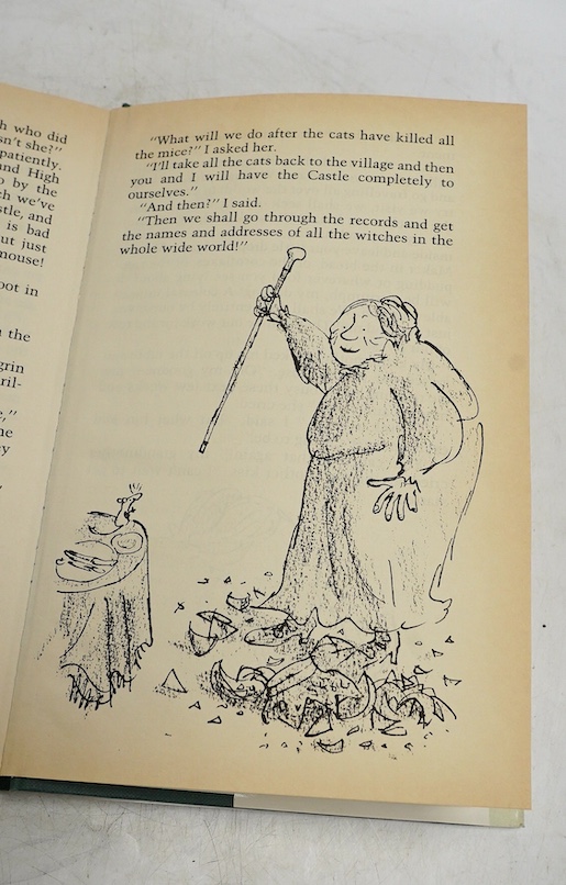 Dahl, Roald - The Witches. Illustrations by Quentin Blake. 1st edition. illus. throughout from pencil sketches; publisher's cloth and d/wrapper. 1983. Condition - good